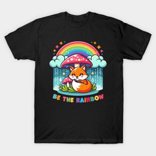 Mystic Rainbow Fox Shelter T-Shirt